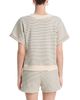 Perfectwhitetee perfectwhitetee Briggs French Terry Striped Short Sleeve Sweatshirt - 3