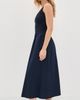 perfectwhitetee perfectwhitetee Fabiola Cotton Poplin Sleeveless Dress Navy - 4