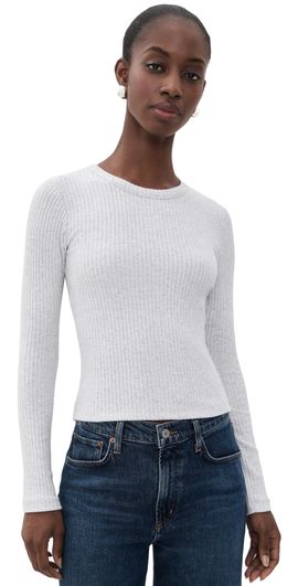 perfectwhitetee perfectwhitetee Flora Tee Heather Grey