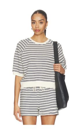 perfectwhitetee perfectwhitetee French Terry Bubble Sleeve Sweatshirt