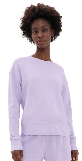 perfectwhitetee perfectwhitetee French Terry Pullover Sweatshirt Ultraviolet
