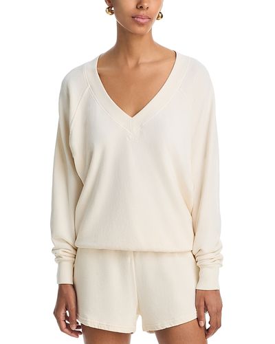 Perfectwhitetee perfectwhitetee French Terry V Neck Sweatshirt
