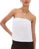 perfectwhitetee perfectwhitetee Gianna Linen Tube Top White - 1