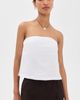 perfectwhitetee perfectwhitetee Gianna Linen Tube Top White - 2
