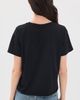 perfectwhitetee perfectwhitetee Harley Boxy Crew Tee True Black - 3
