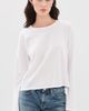 perfectwhitetee perfectwhitetee Harley Long Sleeve Boxy Crew Tee White - 2