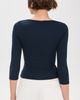 perfectwhitetee perfectwhitetee Harlow Viscose Ribbed Tee Navy - 3