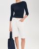 perfectwhitetee perfectwhitetee Harlow Viscose Ribbed Tee Navy - 5
