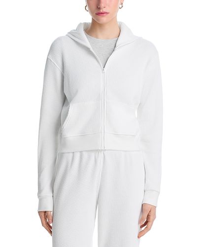 Perfectwhitetee perfectwhitetee Inez Waffle Zip Hoodie