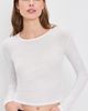 perfectwhitetee perfectwhitetee Inna French Jersey Long Sleeve Tee White - 2