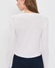 perfectwhitetee perfectwhitetee Inna French Jersey Long Sleeve Tee White - 3