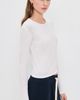 perfectwhitetee perfectwhitetee Inna French Jersey Long Sleeve Tee White - 4
