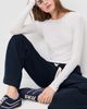 perfectwhitetee perfectwhitetee Inna French Jersey Long Sleeve Tee White - 5