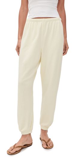 perfectwhitetee perfectwhitetee Johnny French Terry Easy Sweatpants Custard