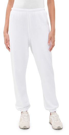 perfectwhitetee perfectwhitetee Johnny French Terry Easy Sweatpants White