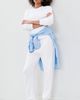 perfectwhitetee perfectwhitetee Johnny French Terry Easy Sweatpants White - 5