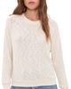 perfectwhitetee perfectwhitetee Mesh Sweater Raglan Sweatshirt Natural - 1