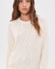 perfectwhitetee perfectwhitetee Mesh Sweater Raglan Sweatshirt Natural - 2