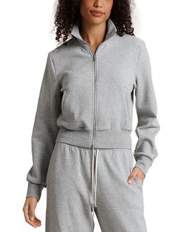 Perfectwhitetee perfectwhitetee Pureform Long Sleeve Cotton Stretch Track Jacket