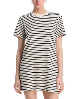 Perfectwhitetee perfectwhitetee Rhett Brushed Rugby T Shirt Dress