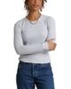 Perfectwhitetee perfectwhitetee Ribbed Long Sleeve Crewneck Tee - 1