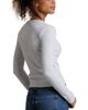 Perfectwhitetee perfectwhitetee Ribbed Long Sleeve Crewneck Tee - 3
