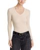 Perfectwhitetee perfectwhitetee Robyn Luxe Rib Long Sleeve U Neck Tee - 1