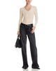 Perfectwhitetee perfectwhitetee Robyn Luxe Rib Long Sleeve U Neck Tee - 2