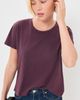 perfectwhitetee perfectwhitetee Short Sleeve Boxy Crew Tee Cherry Lacquer - 2