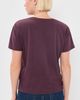 perfectwhitetee perfectwhitetee Short Sleeve Boxy Crew Tee Cherry Lacquer - 3