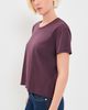 perfectwhitetee perfectwhitetee Short Sleeve Boxy Crew Tee Cherry Lacquer - 4