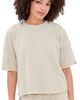 perfectwhitetee perfectwhitetee Short Sleeve Sweatshirt Tee Oatmeal (Scour) - 1