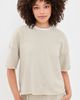 perfectwhitetee perfectwhitetee Short Sleeve Sweatshirt Tee Oatmeal (Scour) - 2