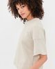 perfectwhitetee perfectwhitetee Short Sleeve Sweatshirt Tee Oatmeal (Scour) - 4