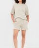 perfectwhitetee perfectwhitetee Short Sleeve Sweatshirt Tee Oatmeal (Scour) - 5