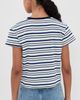 perfectwhitetee perfectwhitetee Stripe Supima Cotton Tee Navy Pacific Stripe - 3