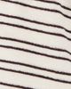 perfectwhitetee perfectwhitetee Summer Loop Terry Sweat Shorts Natural/Chocolate Stripe - 6