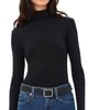 perfectwhitetee perfectwhitetee Tati Turtleneck Top True Black - 1