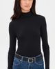 perfectwhitetee perfectwhitetee Tati Turtleneck Top True Black - 2