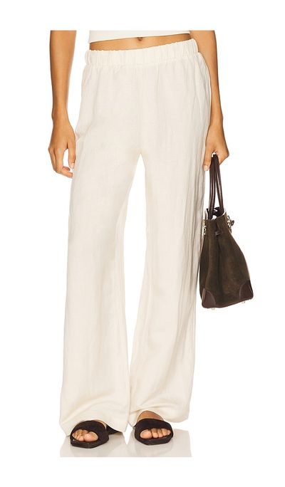 perfectwhitetee perfectwhitetee Woven Linen Pant