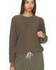 perfectwhitetee perfectwhitetee Ziggy Inside Out Fleece Long Sleeve Shrunken Crewneck Sweatshirt - 1