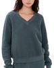 perfectwhitetee perfectwhitetee Zuri Reverse Fleece V Neck Sweatshirt Turbulence - 1