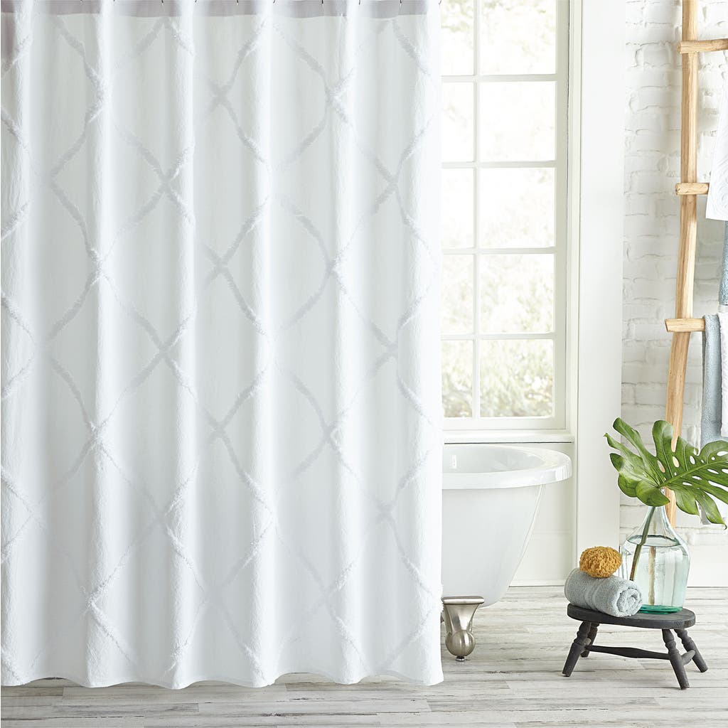 Peri Home Peri Home Chenille Lattice Shower Curtain