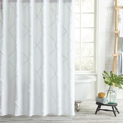 Peri Home Peri Home Chenille Lattice Shower Curtain