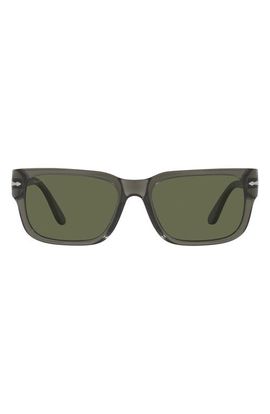 Persol Persol 58mm Polarized Rectangular Sunglasses