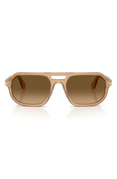 Persol Persol Guido 56mm Gradient Polarized Pillow Sunglasses