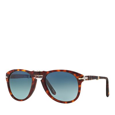 Persol Persol Polarized Folding Pilot Sunglasses, 54mm