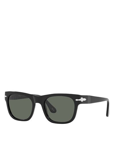 Persol Persol Polarized Rectangle Sunglasses, 52mm