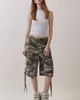 Personal Code Personal Code Camo Print Washed Bermuda Shorts in Olive, Women's at Urban Outfitters - 1