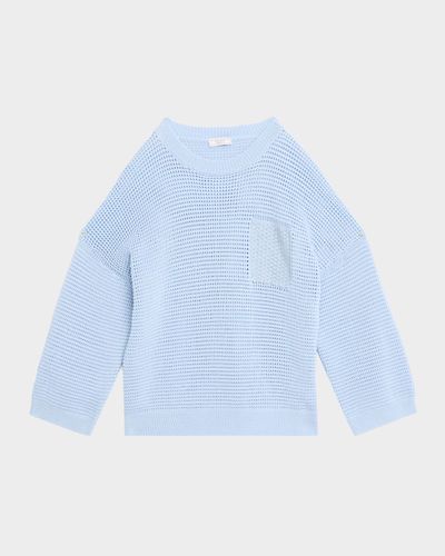 Peserico Openwork Stitched Pure Cotton Yarn Sweater